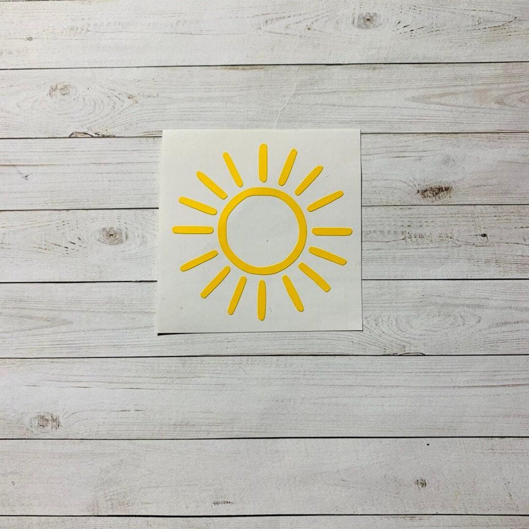 Sunsphere Sticker Sun Decal | Sun Vinyl Decal | Sun Sticker | Weather Decal | Outer Space ...