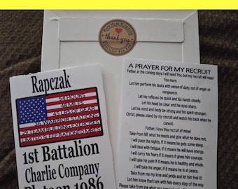 Personalized USMC Crucible and Prayer Decals (English & Spanish)