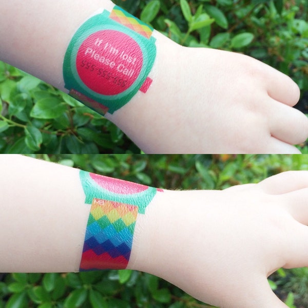 Emergency Contact Temporary Tattoo Watch© for Children - 16