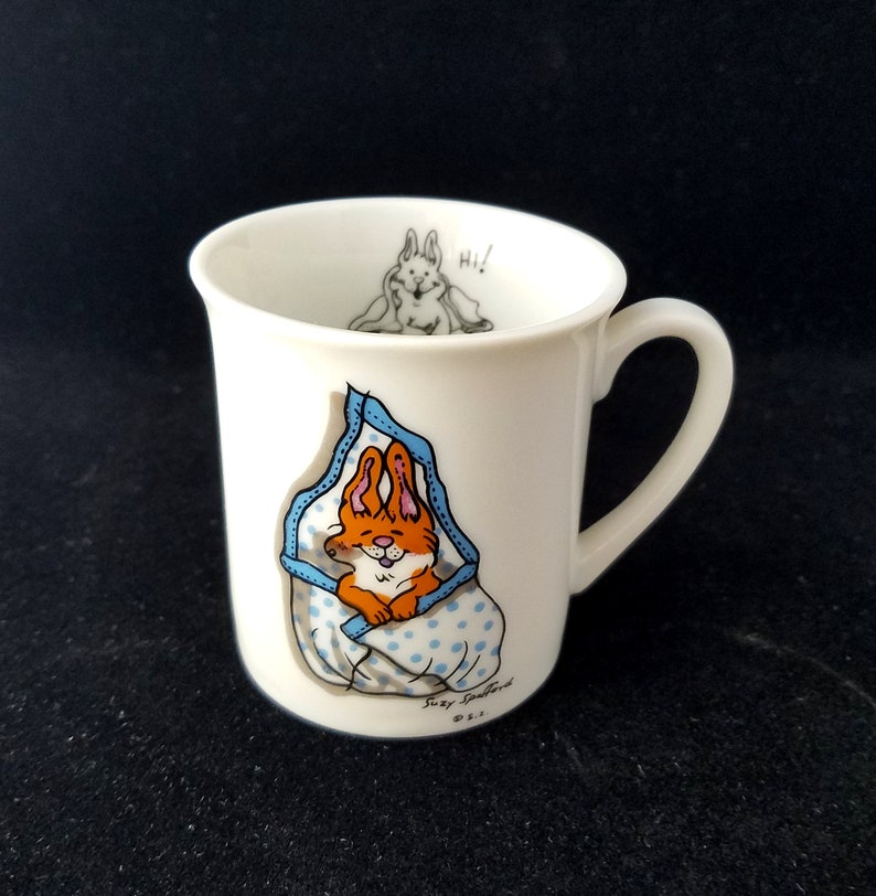 Suzy's Zoo Vintage Bunny Rabbit Child's Mug Cup, Suzy Spafford, 1976 image 1