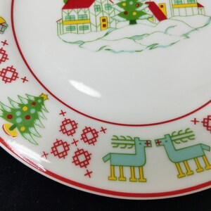 Rare Georges Briard Vintage Christmas Sampler 7.5" Plates, Appetizer/Dessert Plates Multiples Available bild 2