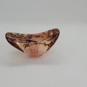 Vintage MCM Mod (Lucite) Acrylic Resin &quot;Confetti&quot; Ring, Size 6 1/2