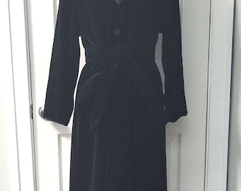 ジャケット・アウター KATHARINE HAMNETT Velvet long coat Katharine Hamnett Velvet Double Breasted Coat - Purple Rayon