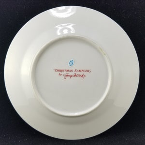 Rare Georges Briard Vintage Christmas Sampler 7.5" Plates, Appetizer/Dessert Plates Multiples Available bild 4