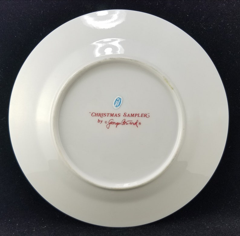 Rare Georges Briard Vintage Christmas Sampler 7.5" Plates, Appetizer/Dessert Plates Multiples Available bild 4