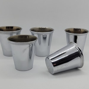 Set of 5 Jiggers, Silver Plated, E.G. Webster & Son, International Silver, 2&quot;