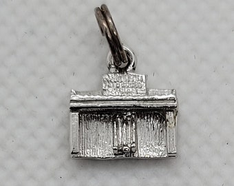 Tiny Vintage Spinet PIANO Charm, Sterling Silver