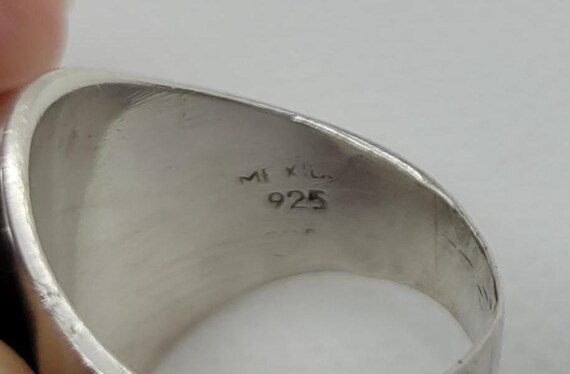 Handmade Statement Sterling Silver and Turquoise … - image 6