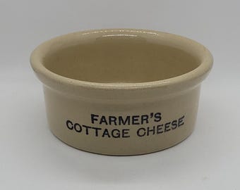 Antique Parson's of Chesterfield FARMER'S COTTAGE CHEESE Crock, England
