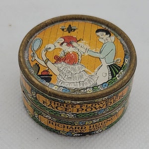 Three Flowers Sample Face Powder, Richard Hudnut, Paper Box