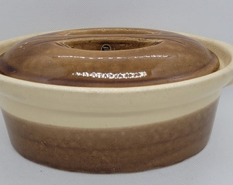 Vintage 1950's Bourguignonne Pate Terrine with Lid, 1 Quart