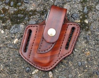 Leatherman Skeletool Sheath Snap Cover L James Thieman Leathercraft Handmade Heirloom Quality Leathergoods