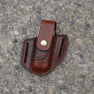 Leatherman Surge/Supertool300 Multitool sheath L James Thieman Leathercraft Handmade Heirloom Quality Leathergoods