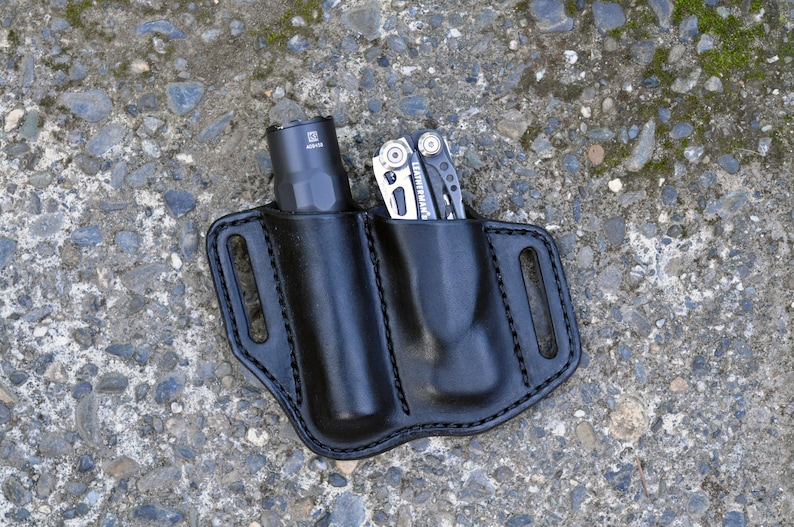 Leatherman Skeletool Multitool Flashlight sheath holster Etsy