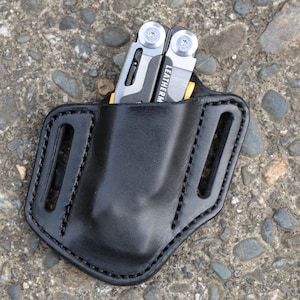 Leatherman Sheath for Signal, Open Top L James Thieman Leathercraft Handmade Heirloom Quality Leathergoods