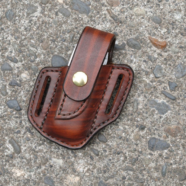 Leatherman Sheath for Wave/Charge Snap Cover L James Thieman Leathercraft Handmade Heirloom Quality Leathergoods