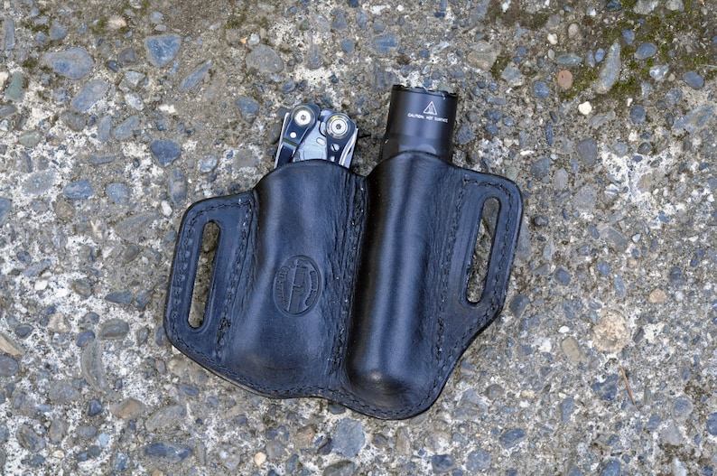 Leatherman Skeletool Multitool Flashlight sheath holster Etsy