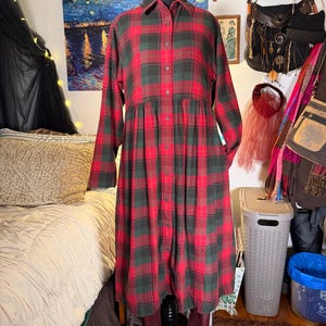 eddie bauer flannel shirt dress Eddie Bauer Flannel Dress
