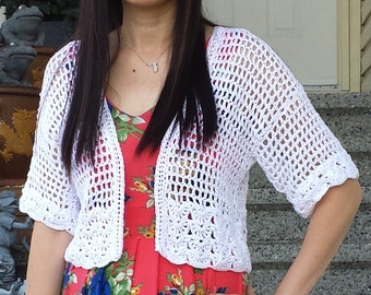 Patroon Short 'n Sassy mesh gehaakt vest