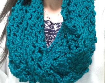 So Easy Lace Mesh Infinity Scarf Pattern