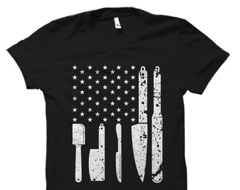 American Chef Shirt. Chef Gift. Butcher Gift. Butcher Shirt. Cook Shirt. Cook Gift. Cooking Shirt. Cooking Gift. Gift for Cook #OS1259