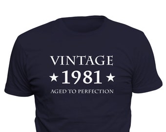 40th Birthday Gift Vintage 1981 Shirt Gift for 40th Birthday 40 Years Old Shirt Turning 40 Tshirt Funny Tshirt Gift idea #OS198