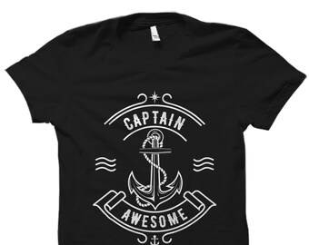 Capitán Regalo. Camisa Capitán. Regalo marinero. Camisa marinera. Regalo de capitán de mar. Camisa de capitán de mar. Camisa de navegación. Navegación. Capitán Impresionante #OS1826