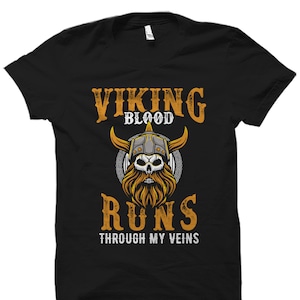 Viking Gift. Viking Shirt. Scandinavian Gift. Norse Mythology T-Shirt. Ragnarok Shirt. Nordic Shirt. Scandinavian Shirt Viking Blood #OS2041