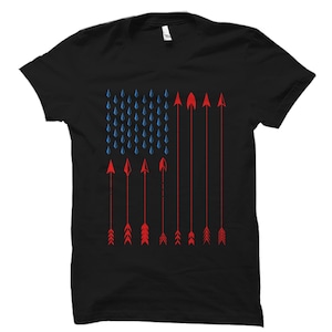 American Flag Archery T-Shirt - Archery Team Gift American Flag Archery T-Shirt - Archery Team Gift