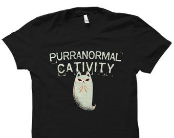 Funny Halloween Shirt, Funny Halloween Gift, Cat Halloween Shirt, Cat Costume Shirt, Horror Fan Gift, Scary Shirt, Paranormal Shirt #OS3215