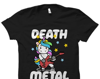 Death Metal Shirt. Death Metal Gift. Metal Music Shirt. Metalhead T-Shirt. Unicorn Shirt. Unicorn Gift. Unicorn Lover Gift