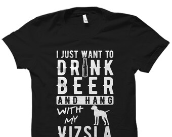Vizsla-Shirt. Vizsla Geschenk. Vizsla Bier Shirt. Hunde-Liebhaber-Shirt. Hund Liebhaber Geschenk. Hunde-Shirt. Hundebesitzer Geschenk. Vizsla-T-Shirt #OS3088