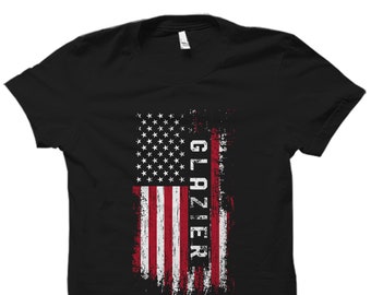 Glazier Decal American Flag USA United States Stone Glass Window Sticker VAR