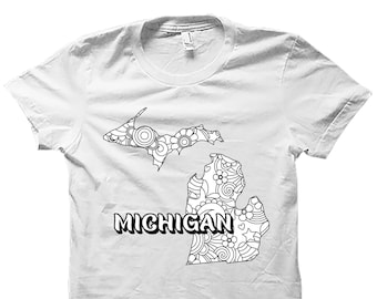 Cute Michigan Shirt. Cute Michigan Gift. Michigan State Shirt. Michigan Tshirt. State Of Michigan. MI Shirt. MI Gift. Michigan Gifts #OS6054