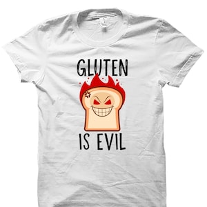 Gluten Free Shirt. Gluten Free Gift. Celiac Shirt. Funny Gluten Free. Gluten Free Gifts. Gluten Free Tshirt. Celiac Awareness Gluten OS4894 image 1