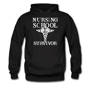 Nursing Hoodie. Nurse Graduate Sweater. Nurse Hoodie. Nurse Pullover. Nursing Sweatshirt. Nursing Sweater. Nursing School Survivor #OH396