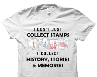 Regalo de coleccionista de sellos. Camisa filatelista. Regalo filatelista. Camisa de coleccionista de sellos. Regalo para amantes de los sellos. Camiseta de coleccionismo de sellos #OS4150