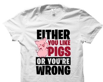 Pig Shirt. Pig Lover Shirt. Cute Pig Shirt. Pig Gifts. Pig Farmer Shirt. Farmer Shirt. Funny Pig Shirt. Pig Lover Gift. Animal Lover #OS4144