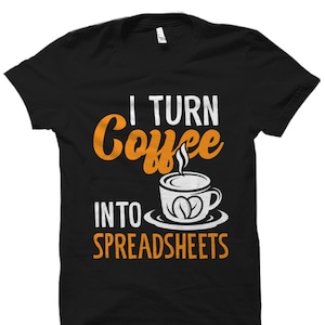 T-Shirt mit weißer Spitze. Kalkulationstabellen Geschenk. Tabelle T-Shirt. Buchhalter Shirt. Steuer Staffel Shirt. Geschenk für Cpa. Buchhaltung Geschenk #OS4961