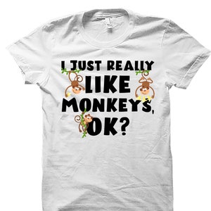 Monkey Shirt. Monkey Tshirt. Monkey Gift. Zoo Shirt. Zoo Gifts. Safari Shirt. Monkey Lover Shirt. Safari Gift. Monkey Lover Gift #OS4040