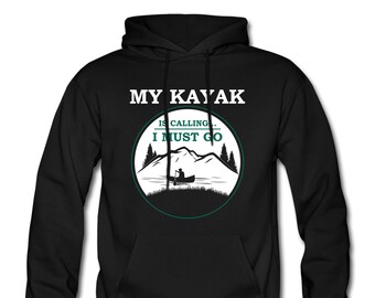 Black VectorPlanet Natural Born Kayaker Unisex Hoodie Black VectorPlanet Natural Born Kayaker Unisex Hoodie