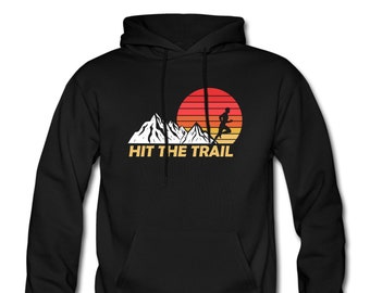 Trail Running Hoodie. Trail Running Sweatshirt. Trail Running Pullover. Runner Clothing. Runner Sweatshirt. Runner Hoodie. Trail #OH526