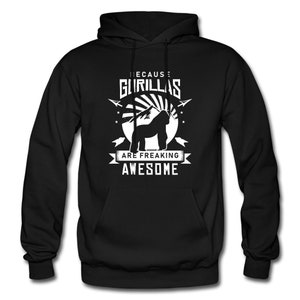 Gorilla Hoodie. Gorilla Pullover. Zoo Pullover. Gorilla Sweatshirt. Zoo Hoodie. Gorilla Clothing. Gorilla Sweater. Zoo Sweatshirt #OS4428