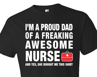 Camisa de la Semana de las Enfermeras. Camisa de enfermera papá enfermera. Papá enfermera regalo padre de enfermera camisa enfermera regalo para enfermera regalo para su papá regalo para papá regalo #OS53