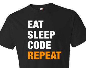 Engineer Gift, Eat Sleep Code Repeat Shirt, Funny Engineer Tee, Engineer Shirt, Code Gift, Code Shirt, Coder Gift, Coder Shirt #OS330