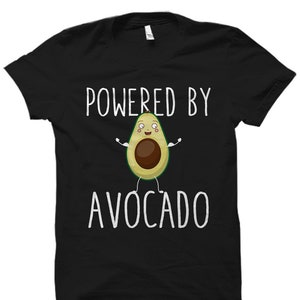 Powered by Avocado Shirt. Avocado T-Shirt. Avocado Lover Gift. Vegan Gift. Vegan Shirt. Health Conscious Gift. Vegetarian Shirt #OS2868