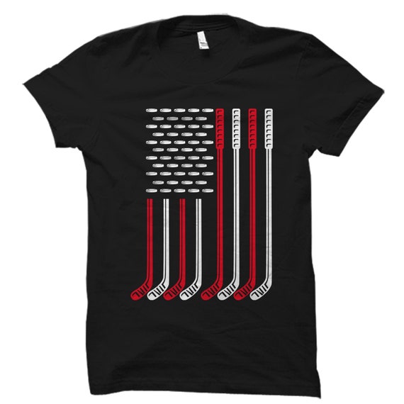Camiseta americana de hockey sobre hielo. Regalo de hockey sobre hielo. Camiseta de jugador de hockey sobre hielo. Regalo para jugar al hockey sobre