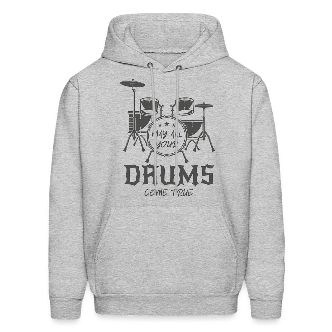 Drums Hoodie. Drums Gift. Drummer Hoodie. Drummer Gift. Musicians