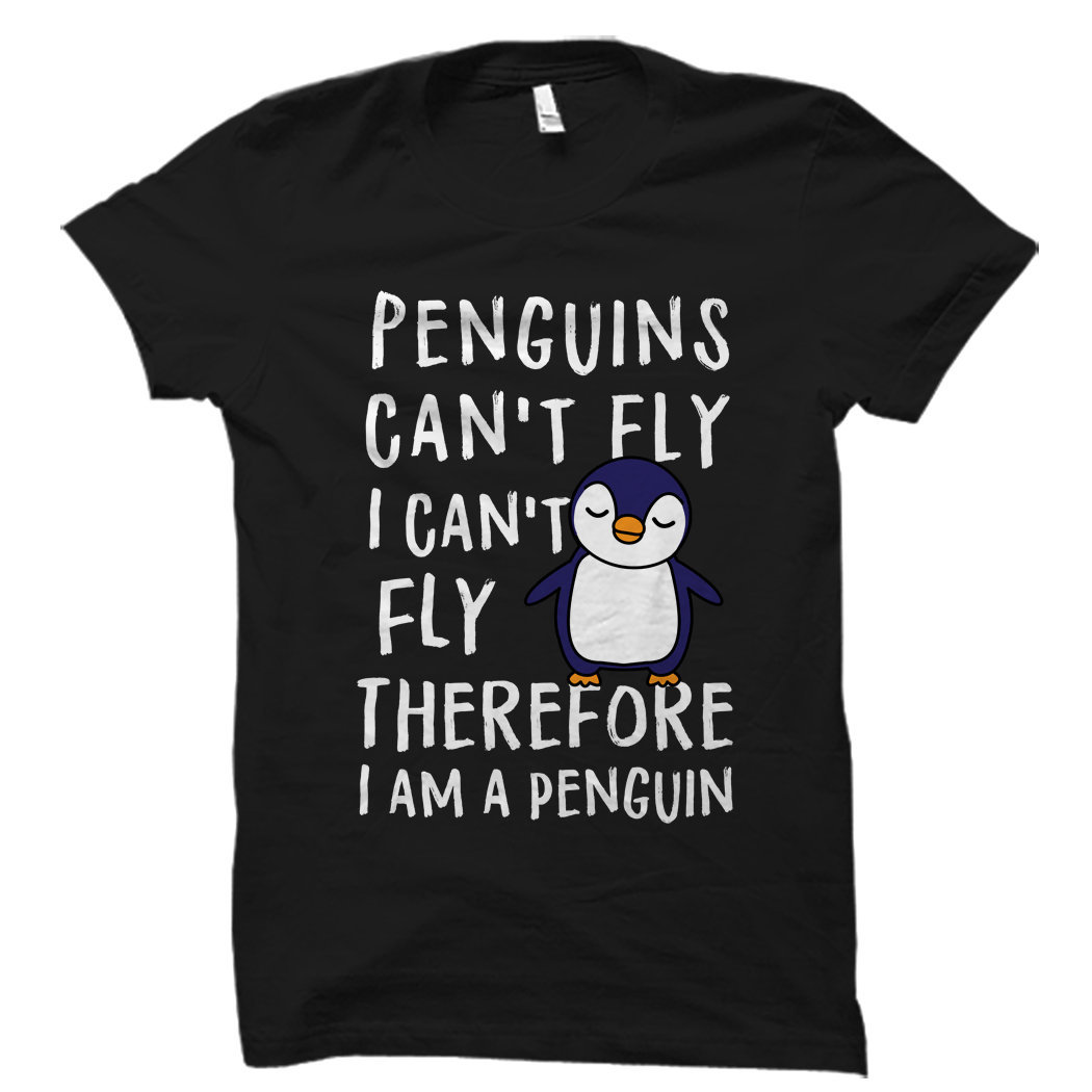 IkersonLTD Funny Penguin Shirt Penguin Tshirt Penguin Pocket Tee Penguin Lover Shirts Penguin Lover Gift Cute Penguin T Shirt Penguin Women Shirt Ok