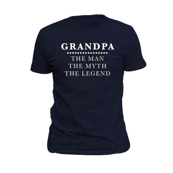 Grandpa T-Shirt - New Grandpa Shirt. The Man The Myth The Legend. Grandpa Birthday Gift. Cool Grandfather Gift. Grandpa to be shirt #OS44